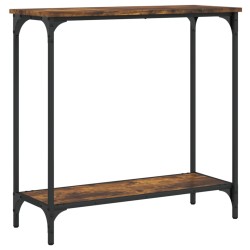 vidaXL Konsolentisch Räuchereiche 75x30,5x75 cm Holzwerkstoff