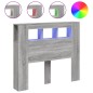 vidaXL LED-Kopfteil Grau Sonoma 120x18,5x103,5 cm Holzwerkstoff vidaXL LED-Kopfteil Grau Sonoma 120x18,5x103,5 cm Holzwerkstoff