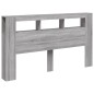 vidaXL LED-Kopfteil Grau Sonoma 180x18,5x103,5 cm Holzwerkstoff vidaXL LED-Kopfteil Grau Sonoma 180x18,5x103,5 cm Holzwerkstoff