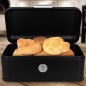 Excellent Houseware Brotkasten Mattschwarz 2,5 L Excellent Houseware Brotkasten Mattschwarz 2,5 L