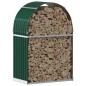 vidaXL Kaminholzunterstand Grün 80x45x120 cm Verzinkter Stahl vidaXL Kaminholzunterstand Grün 80x45x120 cm Verzinkter Stahl