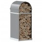 vidaXL Kaminholzunterstand Hellgrau 40x45x100 cm Verzinkter Stahl vidaXL Kaminholzunterstand Hellgrau 40x45x100 cm Verzinkter Stahl