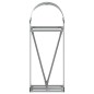 vidaXL Kaminholzunterstand Hellgrau 40x45x100 cm Verzinkter Stahl vidaXL Kaminholzunterstand Hellgrau 40x45x100 cm Verzinkter Stahl