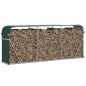 vidaXL Kaminholzunterstand Grün 234x45x100 cm Verzinkter Stahl vidaXL Kaminholzunterstand Grün 234x45x100 cm Verzinkter Stahl