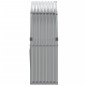 vidaXL Kaminholzunterstand Hellgrau 120x45x140 cm Verzinkter Stahl vidaXL Kaminholzunterstand Hellgrau 120x45x140 cm Verzinkter Stahl