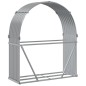 vidaXL Kaminholzunterstand Hellgrau 120x45x140 cm Verzinkter Stahl vidaXL Kaminholzunterstand Hellgrau 120x45x140 cm Verzinkter Stahl