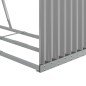 vidaXL Kaminholzunterstand Hellgrau 120x45x140 cm Verzinkter Stahl vidaXL Kaminholzunterstand Hellgrau 120x45x140 cm Verzinkter Stahl