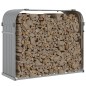 vidaXL Kaminholzunterstand Hellgrau 120x45x100 cm Verzinkter Stahl vidaXL Kaminholzunterstand Hellgrau 120x45x100 cm Verzinkter Stahl