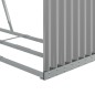 vidaXL Kaminholzunterstand Hellgrau 120x45x100 cm Verzinkter Stahl vidaXL Kaminholzunterstand Hellgrau 120x45x100 cm Verzinkter Stahl