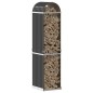 vidaXL Kaminholzunterstand Anthrazit 40x45x170 cm Verzinkter Stahl vidaXL Kaminholzunterstand Anthrazit 40x45x170 cm Verzinkter Stahl