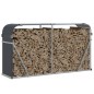 vidaXL Kaminholzunterstand Anthrazit 180x45x100 cm Verzinkter Stahl vidaXL Kaminholzunterstand Anthrazit 180x45x100 cm Verzinkter Stahl