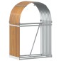 vidaXL Kaminholzunterstand Hellbraun 80x45x120 cm Verzinkter Stahl vidaXL Kaminholzunterstand Hellbraun 80x45x120 cm Verzinkter Stahl