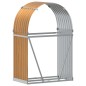 vidaXL Kaminholzunterstand Hellbraun 80x45x120 cm Verzinkter Stahl vidaXL Kaminholzunterstand Hellbraun 80x45x120 cm Verzinkter Stahl