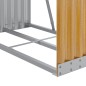 vidaXL Kaminholzunterstand Hellbraun 80x45x120 cm Verzinkter Stahl vidaXL Kaminholzunterstand Hellbraun 80x45x120 cm Verzinkter Stahl