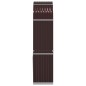 vidaXL Kaminholzunterstand Braun 80x45x190 cm Verzinkter Stahl vidaXL Kaminholzunterstand Braun 80x45x190 cm Verzinkter Stahl
