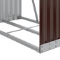 vidaXL Kaminholzunterstand Braun 80x45x190 cm Verzinkter Stahl vidaXL Kaminholzunterstand Braun 80x45x190 cm Verzinkter Stahl