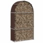 vidaXL Kaminholzunterstand Braun 120x45x210 cm Verzinkter Stahl vidaXL Kaminholzunterstand Braun 120x45x210 cm Verzinkter Stahl