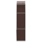 vidaXL Kaminholzunterstand Braun 120x45x210 cm Verzinkter Stahl vidaXL Kaminholzunterstand Braun 120x45x210 cm Verzinkter Stahl