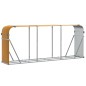 vidaXL Kaminholzunterstand Hellbraun 234x45x100 cm Verzinkter Stahl vidaXL Kaminholzunterstand Hellbraun 234x45x100 cm Verzinkter Stahl