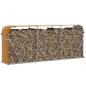 vidaXL Kaminholzunterstand Hellbraun 234x45x100 cm Verzinkter Stahl vidaXL Kaminholzunterstand Hellbraun 234x45x100 cm Verzinkter Stahl