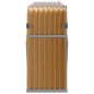 vidaXL Kaminholzunterstand Hellbraun 234x45x100 cm Verzinkter Stahl vidaXL Kaminholzunterstand Hellbraun 234x45x100 cm Verzinkter Stahl