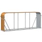 vidaXL Kaminholzunterstand Hellbraun 234x45x100 cm Verzinkter Stahl vidaXL Kaminholzunterstand Hellbraun 234x45x100 cm Verzinkter Stahl