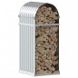 vidaXL Kaminholzunterstand Silbern 40x45x100 cm Verzinkter Stahl vidaXL Kaminholzunterstand Silbern 40x45x100 cm Verzinkter Stahl