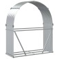 vidaXL Kaminholzunterstand Silbern 120x45x140 cm Verzinkter Stahl vidaXL Kaminholzunterstand Silbern 120x45x140 cm Verzinkter Stahl