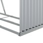 vidaXL Kaminholzunterstand Silbern 120x45x140 cm Verzinkter Stahl vidaXL Kaminholzunterstand Silbern 120x45x140 cm Verzinkter Stahl