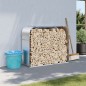 vidaXL Kaminholzunterstand Silbern 120x45x100 cm Verzinkter Stahl vidaXL Kaminholzunterstand Silbern 120x45x100 cm Verzinkter Stahl