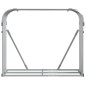 vidaXL Kaminholzunterstand Silbern 120x45x100 cm Verzinkter Stahl vidaXL Kaminholzunterstand Silbern 120x45x100 cm Verzinkter Stahl