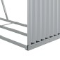 vidaXL Kaminholzunterstand Silbern 120x45x100 cm Verzinkter Stahl vidaXL Kaminholzunterstand Silbern 120x45x100 cm Verzinkter Stahl