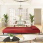 vidaXL Schlafsofa 2-Sitzer mit 2 Kissen Weinrot Samt vidaXL Schlafsofa 2-Sitzer mit 2 Kissen Weinrot Samt
