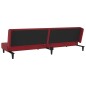 vidaXL Schlafsofa 2-Sitzer mit 2 Kissen Weinrot Samt vidaXL Schlafsofa 2-Sitzer mit 2 Kissen Weinrot Samt