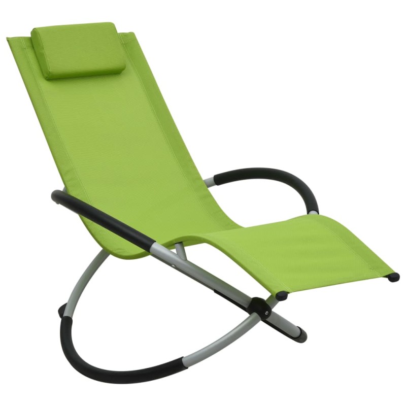 vidaXL Kinder-Sonnenliege Stahl Grün vidaXL Kinder-Sonnenliege Stahl Grün