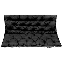 vidaXL Auflage für Hollywoodschaukel Schwarz und Grau 120 cm Stoff 