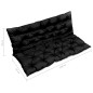 vidaXL Auflage für Hollywoodschaukel Schwarz und Grau 120 cm Stoff vidaXL Auflage für Hollywoodschaukel Schwarz und Grau 120 cm Stoff