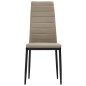 vidaXL Esszimmerstühle 4 Stk. Cappuccino-Braun Kunstleder vidaXL Esszimmerstühle 4 Stk. Cappuccino-Braun Kunstleder