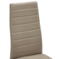 vidaXL Esszimmerstühle 4 Stk. Cappuccino-Braun Kunstleder vidaXL Esszimmerstühle 4 Stk. Cappuccino-Braun Kunstleder