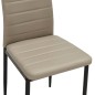 vidaXL Esszimmerstühle 4 Stk. Cappuccino-Braun Kunstleder vidaXL Esszimmerstühle 4 Stk. Cappuccino-Braun Kunstleder