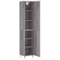 Highboard Grau Sonoma 34,5x34x180 cm Holzwerkstoff Highboard Grau Sonoma 34,5x34x180 cm Holzwerkstoff