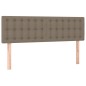 vidaXL Boxspringbett mit Matratze Taupe 140x200 cm Stoff vidaXL Boxspringbett mit Matratze Taupe 140x200 cm Stoff