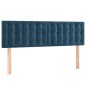vidaXL Boxspringbett mit Matratze Dunkelblau 140x190 cm Samt vidaXL Boxspringbett mit Matratze Dunkelblau 140x190 cm Samt
