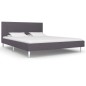 vidaXL Bettgestell Grau Stoff 140 x 200 cm vidaXL Bettgestell Grau Stoff 140 x 200 cm