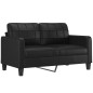 vidaXL 2-Sitzer-Sofa Schwarz 140 cm Kunstleder vidaXL 2-Sitzer-Sofa Schwarz 140 cm Kunstleder