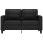 vidaXL 2-Sitzer-Sofa Schwarz 140 cm Kunstleder vidaXL 2-Sitzer-Sofa Schwarz 140 cm Kunstleder