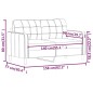 vidaXL 2-Sitzer-Sofa Schwarz 140 cm Kunstleder vidaXL 2-Sitzer-Sofa Schwarz 140 cm Kunstleder