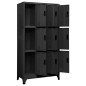 vidaXL Schließfachschrank Anthrazit 90x45x180 cm Stahl vidaXL Schließfachschrank Anthrazit 90x45x180 cm Stahl