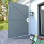 vidaXL Faltbarer Terrassen-Seitenfächer Grau 240 × 160 cm vidaXL Faltbarer Terrassen-Seitenfächer Grau 240 × 160 cm