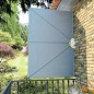 vidaXL Faltbarer Terrassen-Seitenfächer Grau 240 × 160 cm vidaXL Faltbarer Terrassen-Seitenfächer Grau 240 × 160 cm